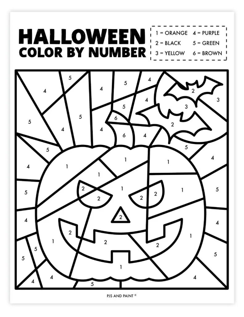 45 Free Printable Halloween Games And Activities - Pjs And Paint throughout Printable Halloween Worksheet