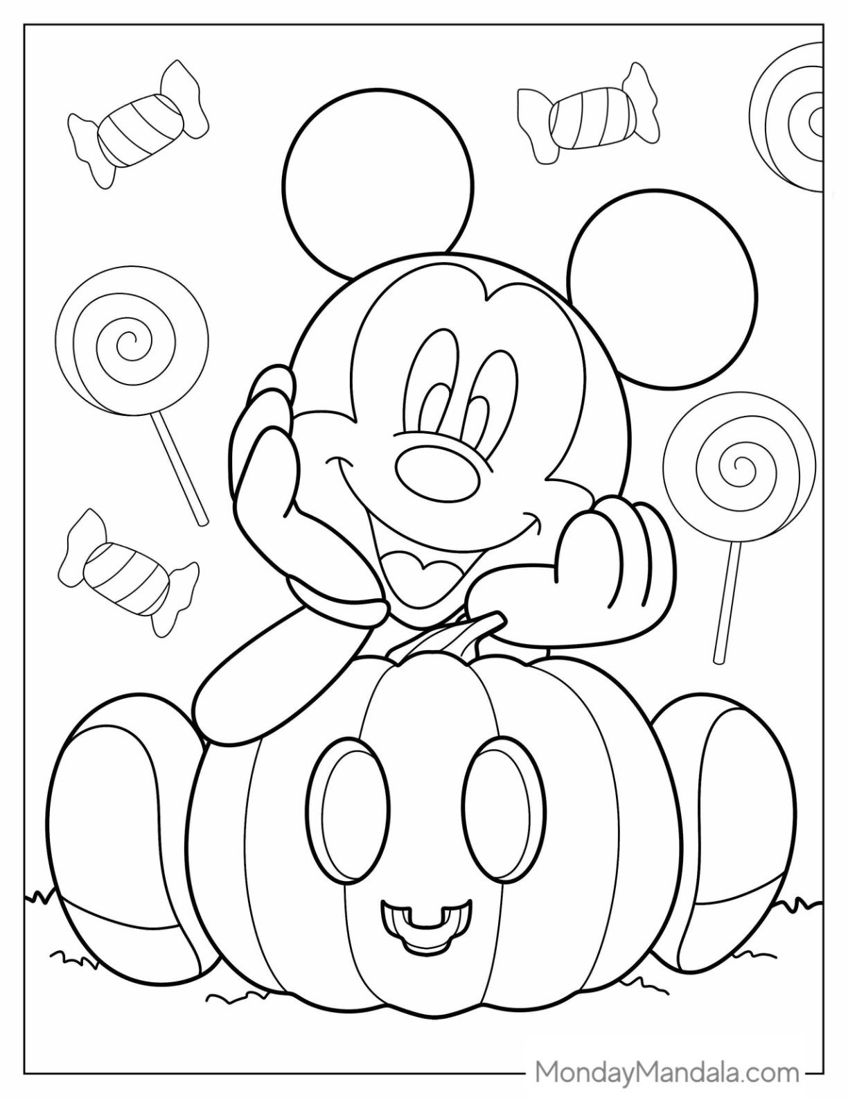 60 Pumpkin Coloring Pages (Free Pdf Printables) pertaining to Printable Halloween Pumpkin Coloring Page