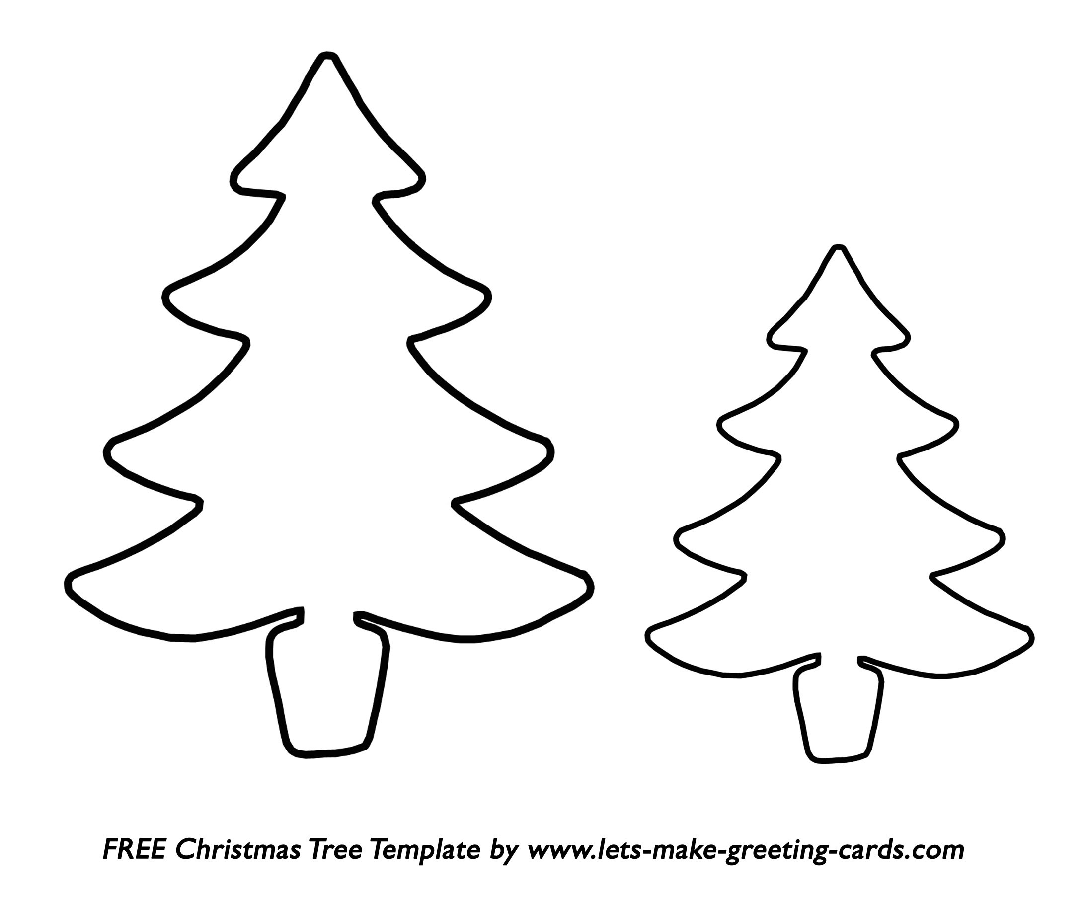 8 Free Christmas Tree Templates in Large Christmas Tree Templates Printable