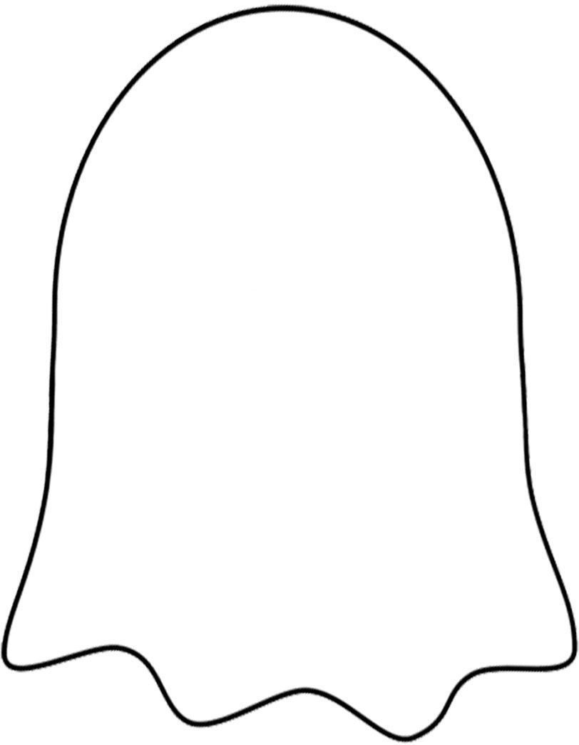 Blank Ghost Template - Rooftop Post Printables intended for Printable Blank Ghost Template