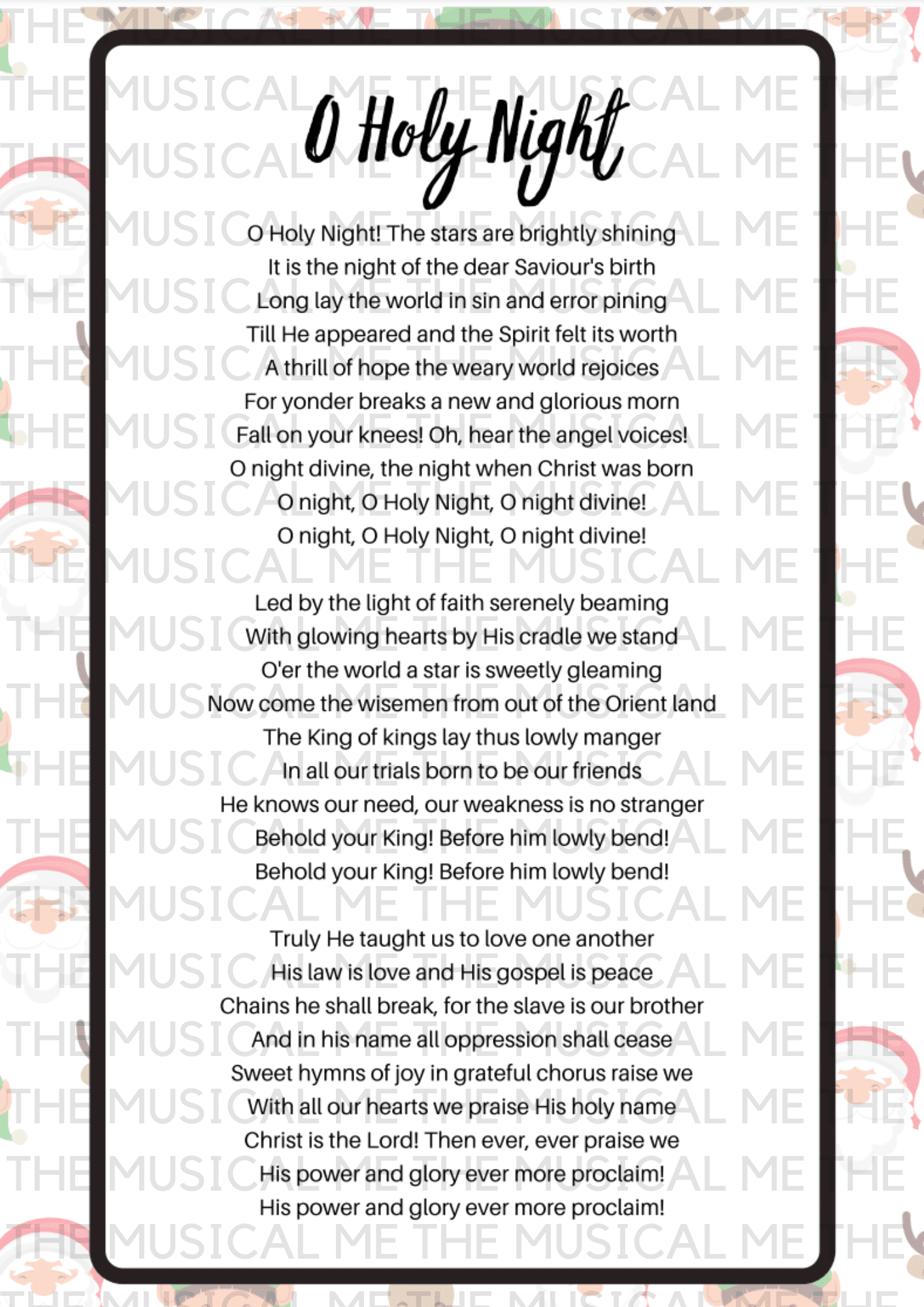 Christmas Carols Lyrics Sheets - Schools Music Market pertaining to Christmas Carols Lyrics Sheets Printable