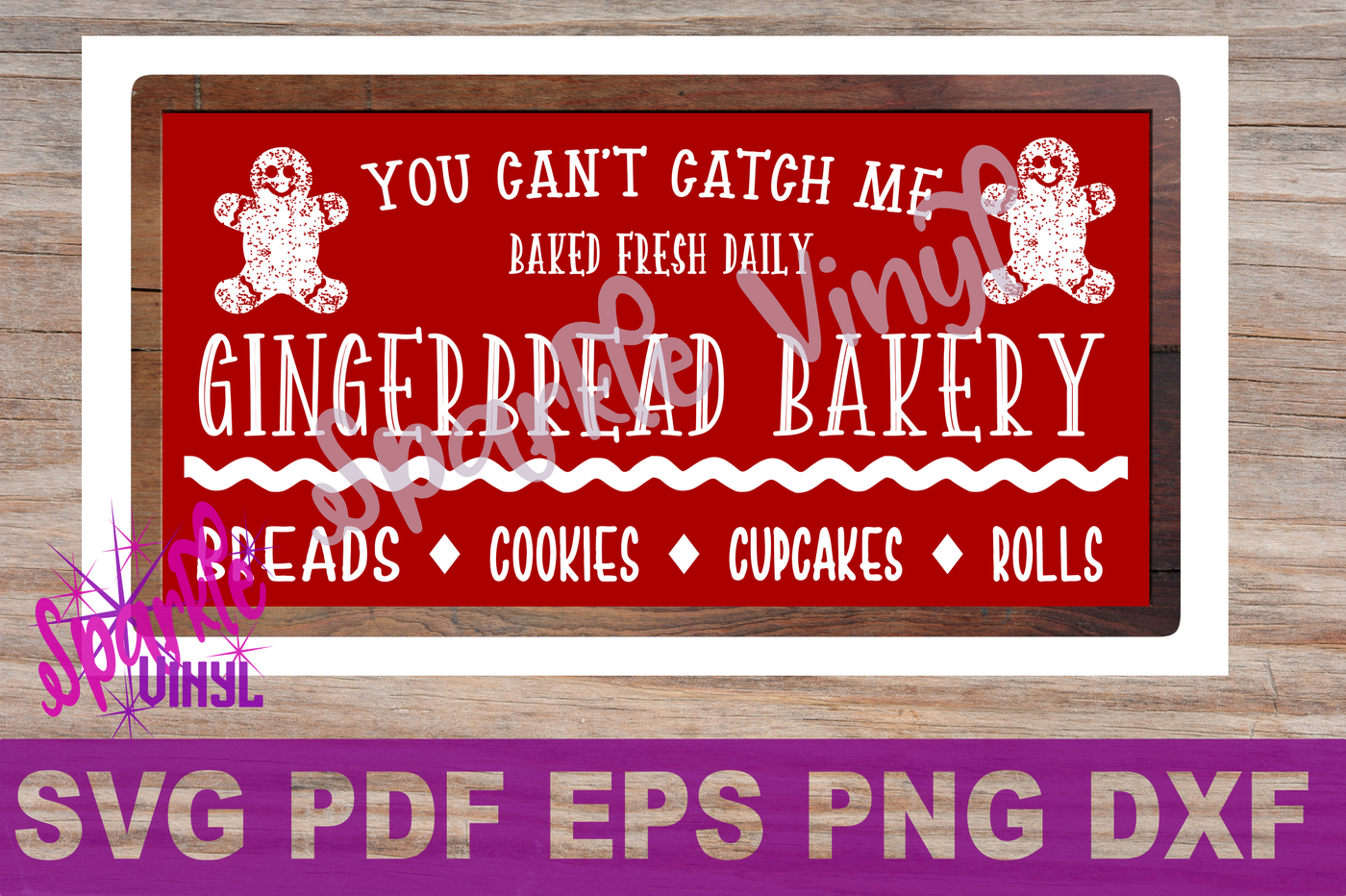 Christmas Gingerbread Man Bakery Sign Stencil Or Printable Style regarding Gingerbread Bakery Christmas Sign Printable