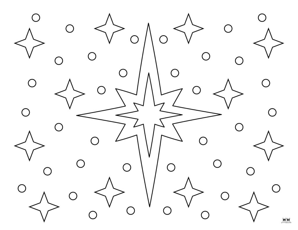 Christmas Stars - 25 Free Printables | Printabulls regarding Christmas Stars Tracing Worksheet Printable