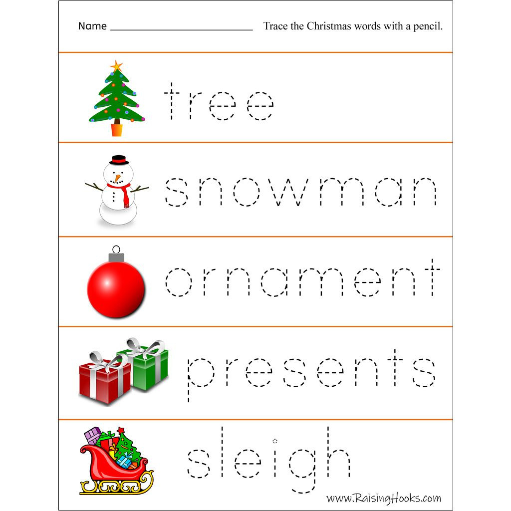 Christmas Tracing Worksheets - Raising Hooks pertaining to Christmas Presents Tracing Worksheet Printable