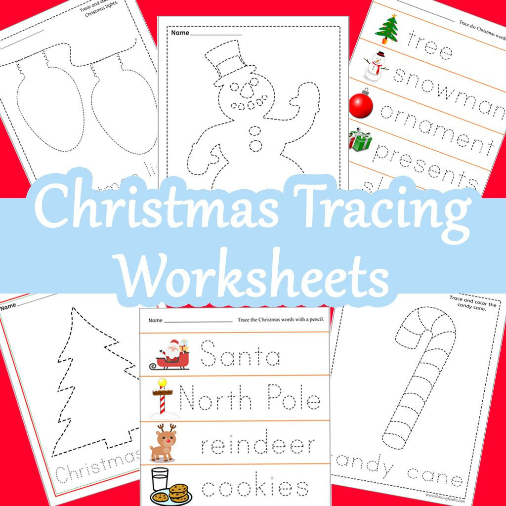 Christmas Tracing Worksheets - Raising Hooks pertaining to Printable Christmas Presents Tracing Worksheet