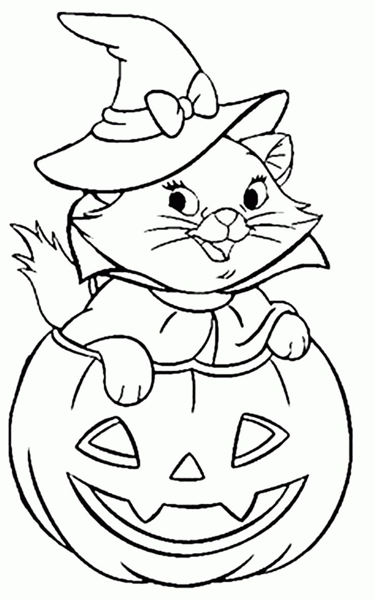 Coloring Pages • Azcoloring regarding Halloween Cat Coloring Page Printable