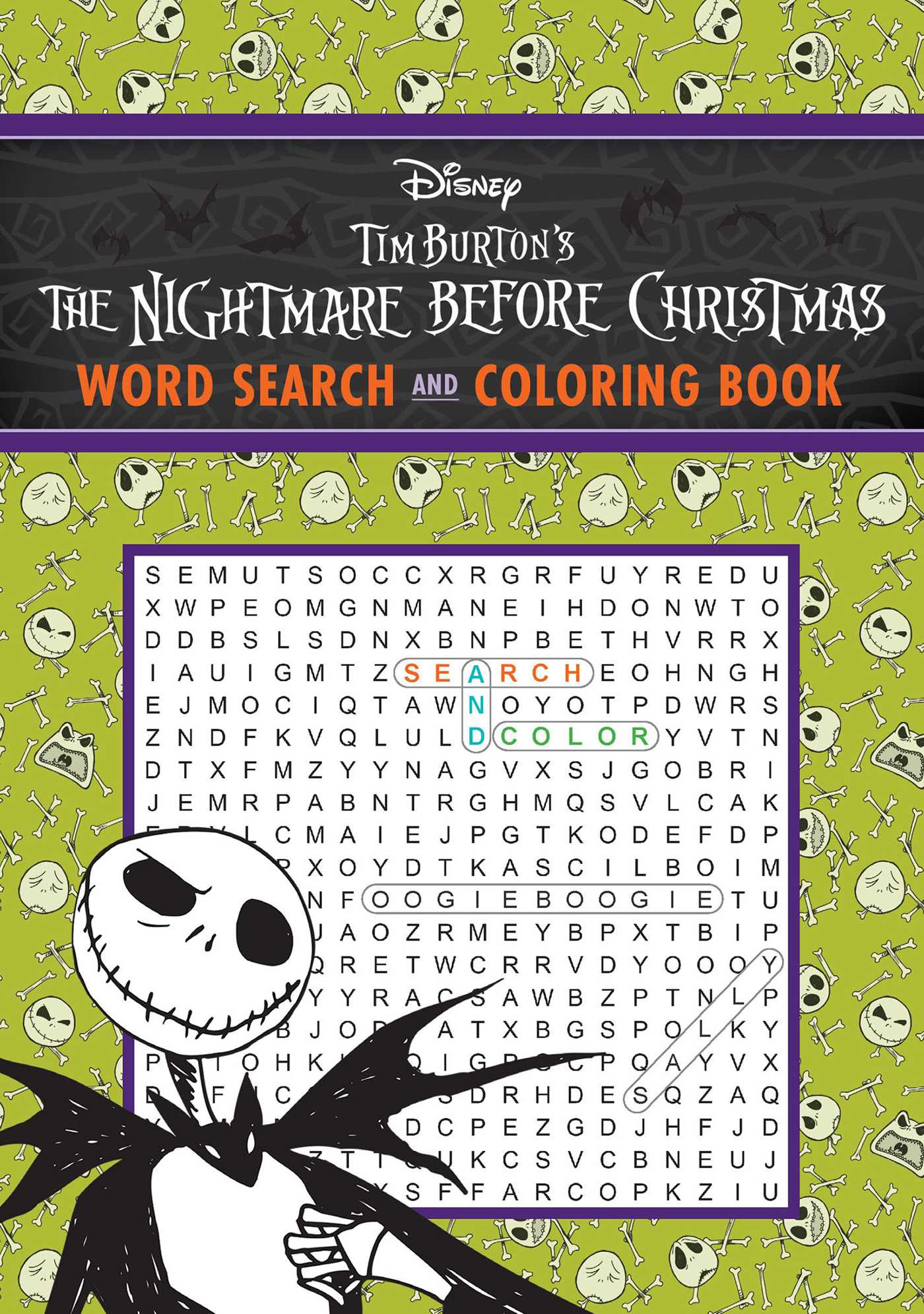 Disney Tim Burton'S The Nightmare Before Christmas Word Search And intended for The Nightmare Before Christmas Word Search Printable