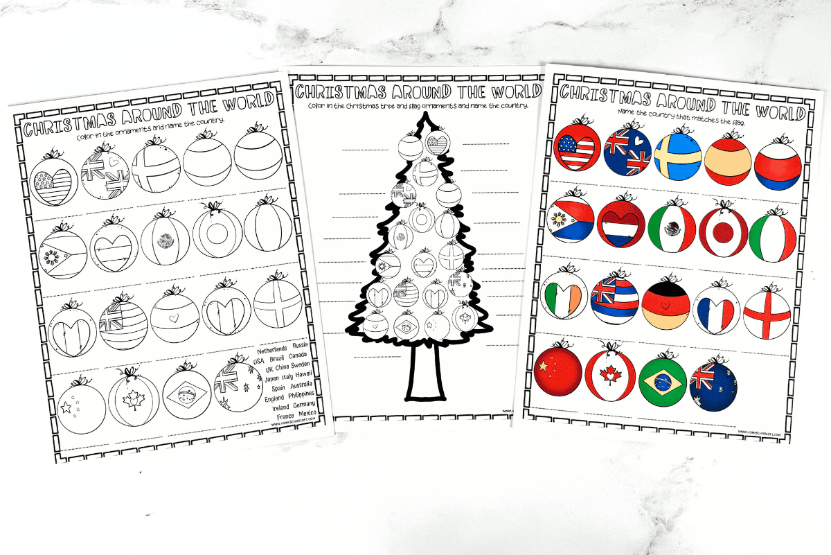 Free Christmas Around The World Worksheet throughout Christmas Around the World Printable