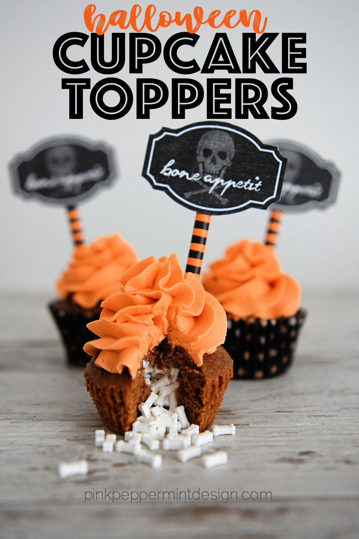 Free Halloween Cupcake Toppers &amp;amp; Cute Halloween Cupcake Idea regarding Printable Halloween Cupcake Toppers