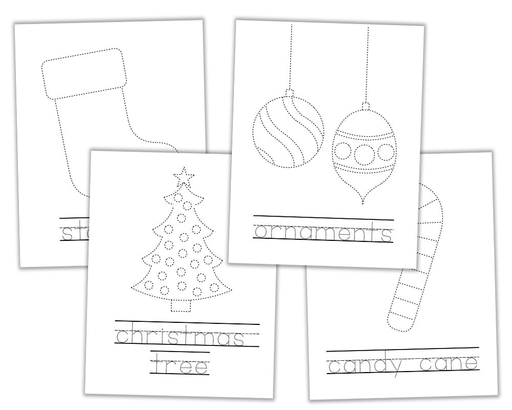 Free Printable Christmas Tracing Worksheets For Kids - The Craft with regard to Printable Christmas Ornaments Tracing Worksheet