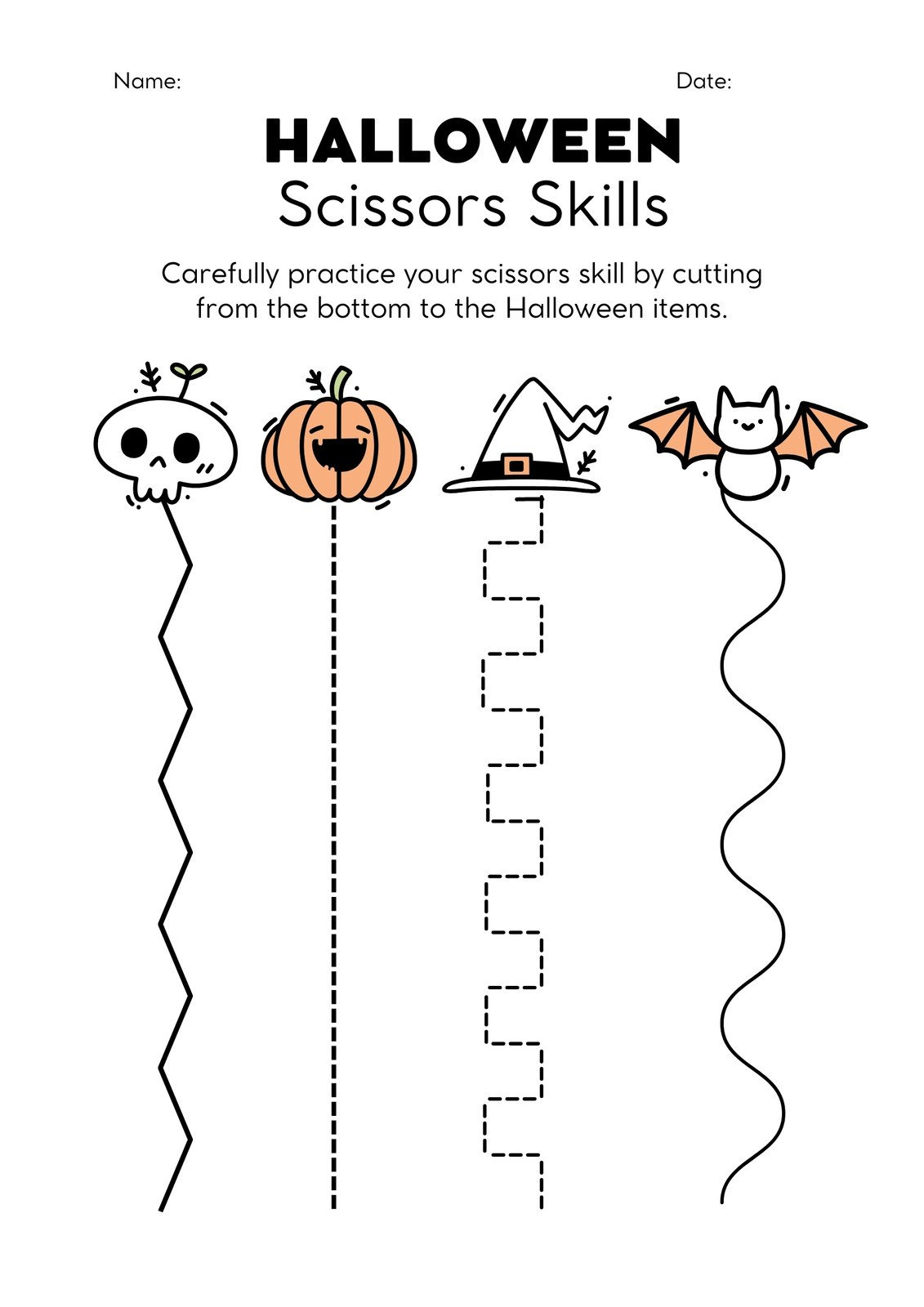 Free Printable Halloween Worksheet Templates To Edit | Canva with Printable Halloween Worksheet