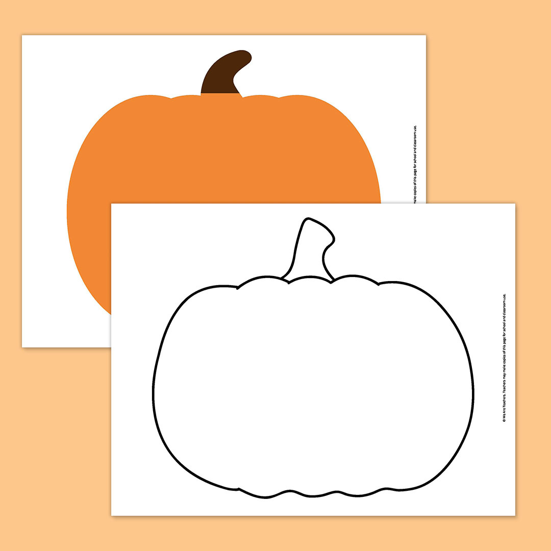 Free Printable Pumpkin Template Bundle For Fall inside Printable Pumpkin Outline Template