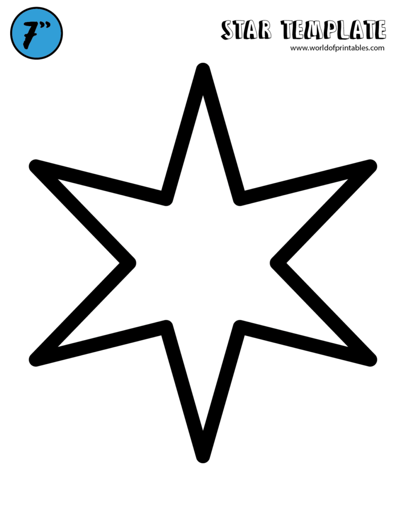 Free Star Template Printables - World Of Printables pertaining to Printable Christmas Stars Tracing Worksheet