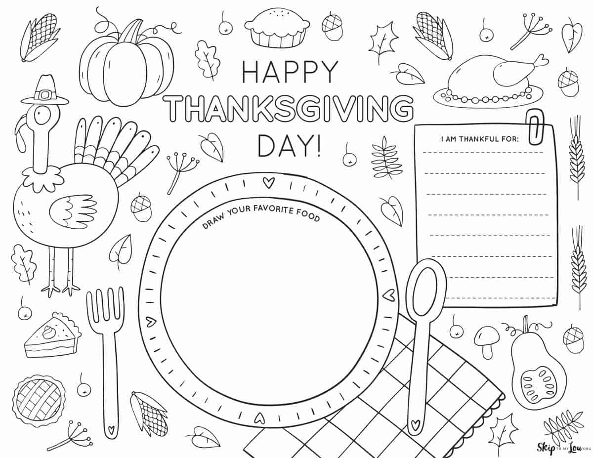 Free Thanksgiving Printables. | Skip To My Lou intended for Thanksgiving Activities Printable