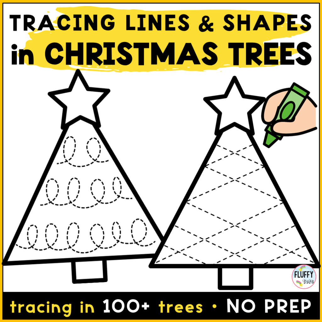 Fun And Cute Christmas Tree Tracing Printable Pages Plus 2 Free for Christmas Tree Tracing Worksheet Printable