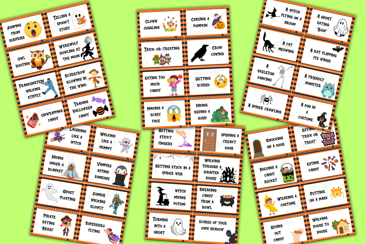 Fun Halloween Charades (Free Printable) - Cassie Smallwood throughout Printable Halloween Charades Game