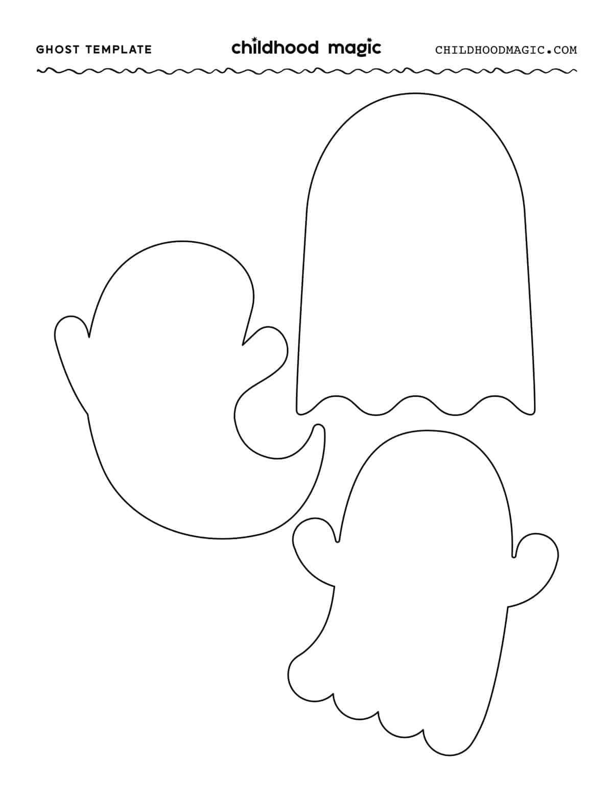 Ghost Template - Childhood Magic regarding Blank Ghost Template Printable