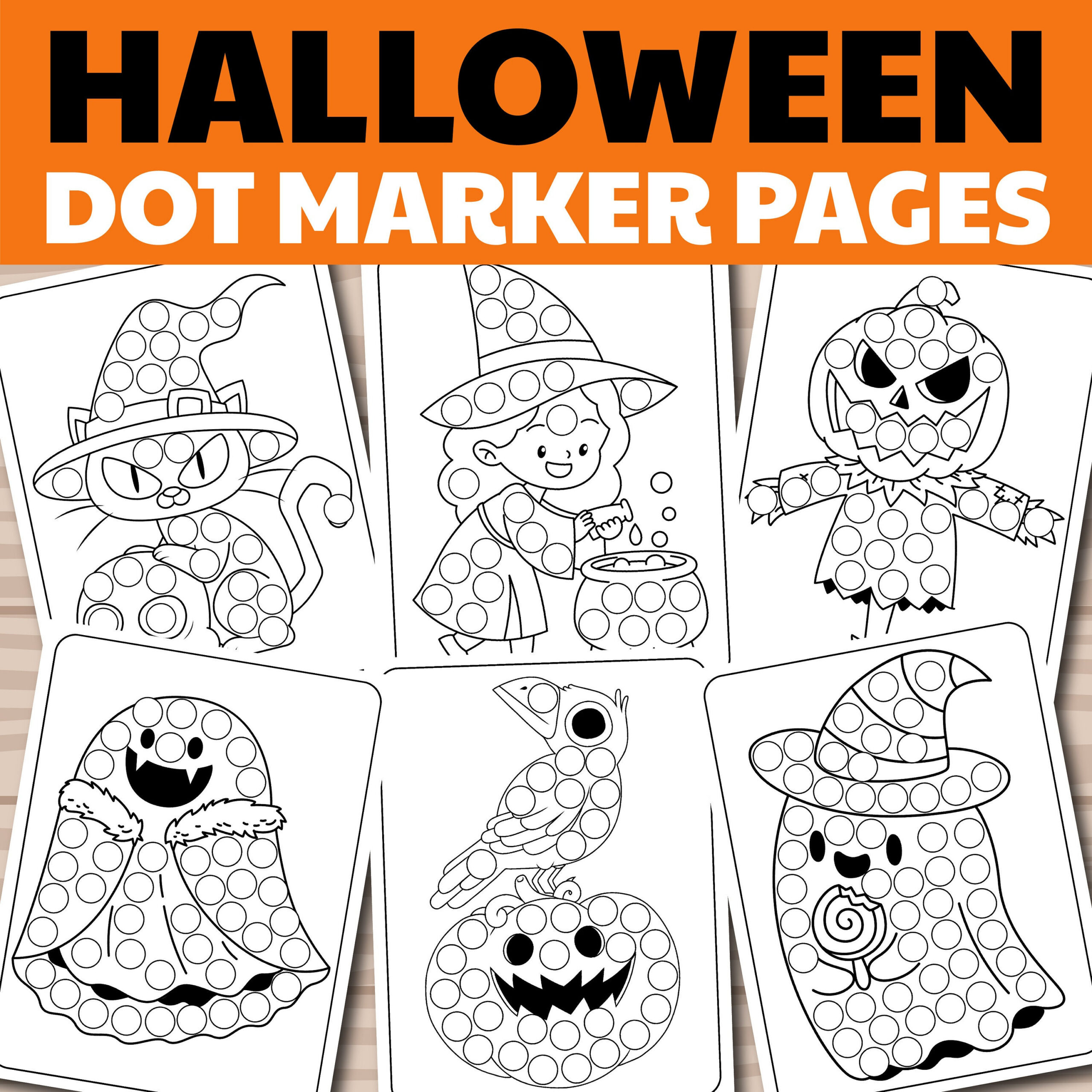 Halloween Dot Marker Printable, Dot Markers Activity, Dot Marker regarding Halloween Skull Dot Marker Coloring Page Printable