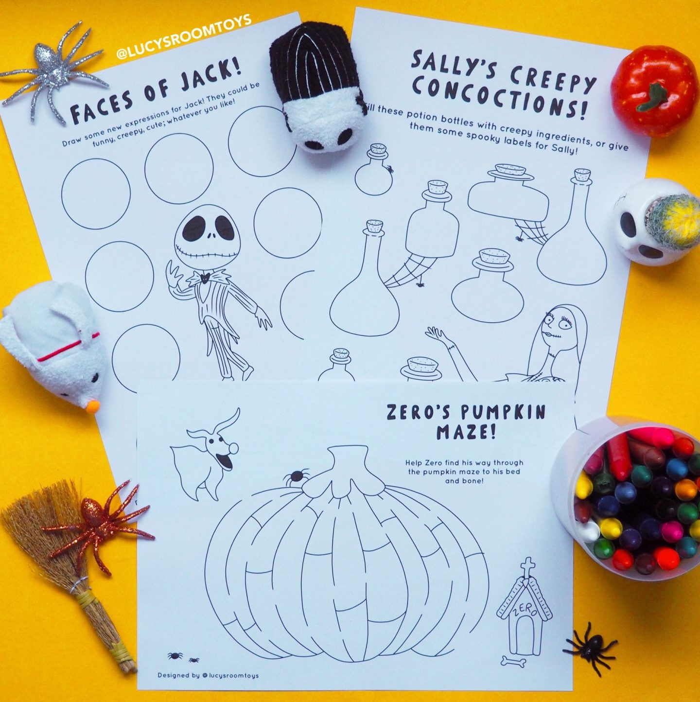 Nightmare Before Christmas” Activity Sheets – Lucy&amp;#039;S Room regarding Printable The Nightmare Before Christmas Maze