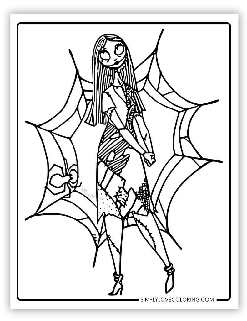 Nightmare Before Christmas Coloring Pages (Free Pdf Printables inside Printable The Nightmare Before Christmas Maze