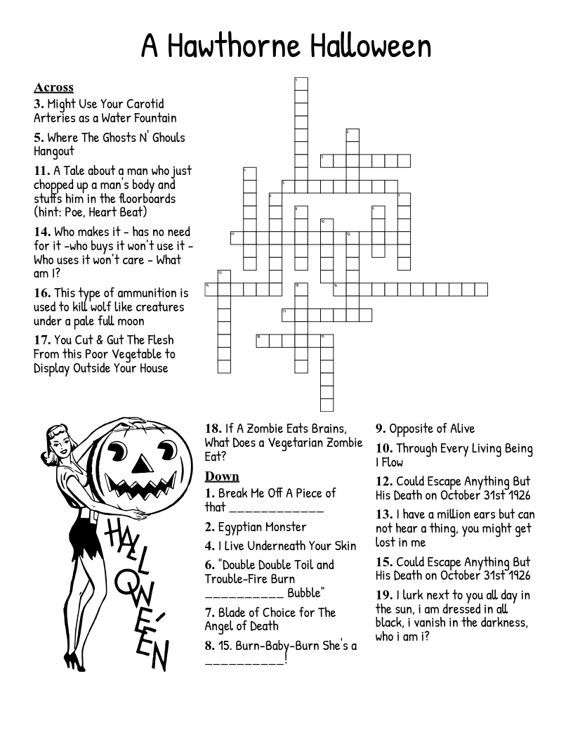 Nightmare Before Christmas Crossword - Wordmint for Printable The Nightmare Before Christmas Crossword
