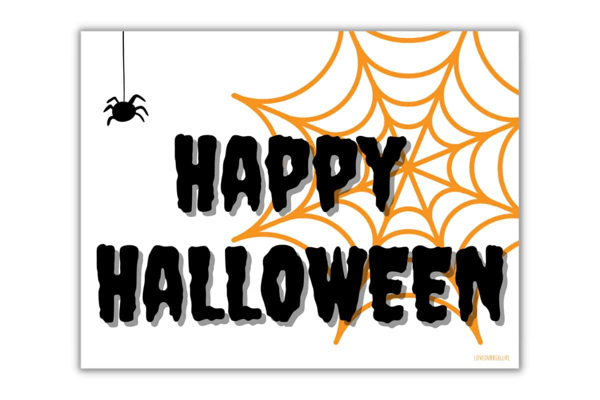 Printable Happy Halloween Sign - 19+ Free Printables ⋆ Love Our for Printable Happy Halloween Sign