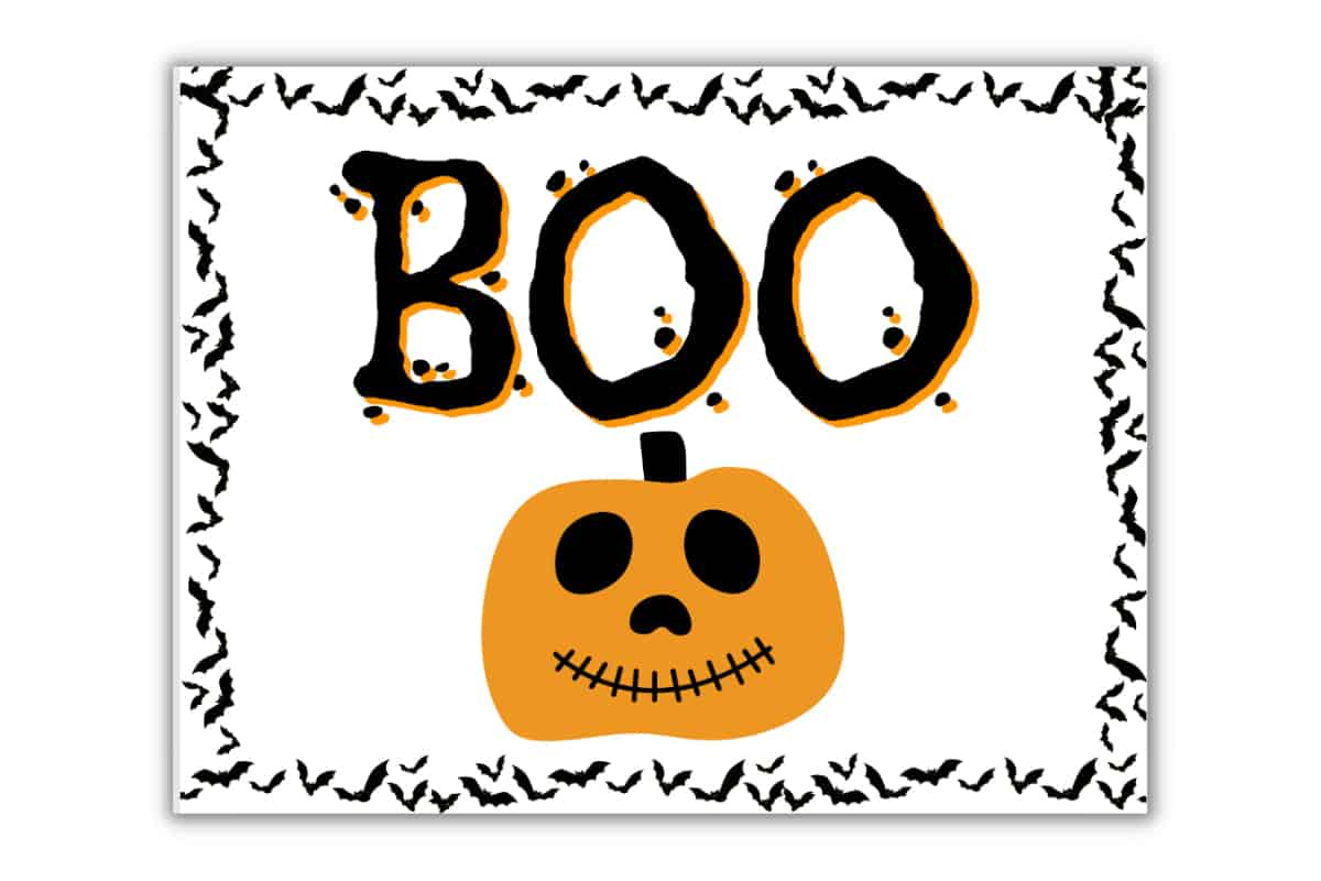 Printable Happy Halloween Sign - 19+ Free Printables ⋆ Love Our in Halloween Boo Sign Printable