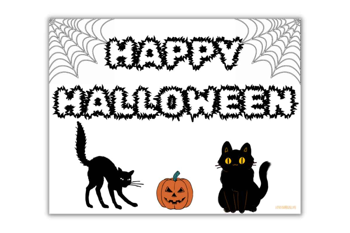 Printable Happy Halloween Sign - 19+ Free Printables ⋆ Love Our intended for Printable Happy Halloween Sign