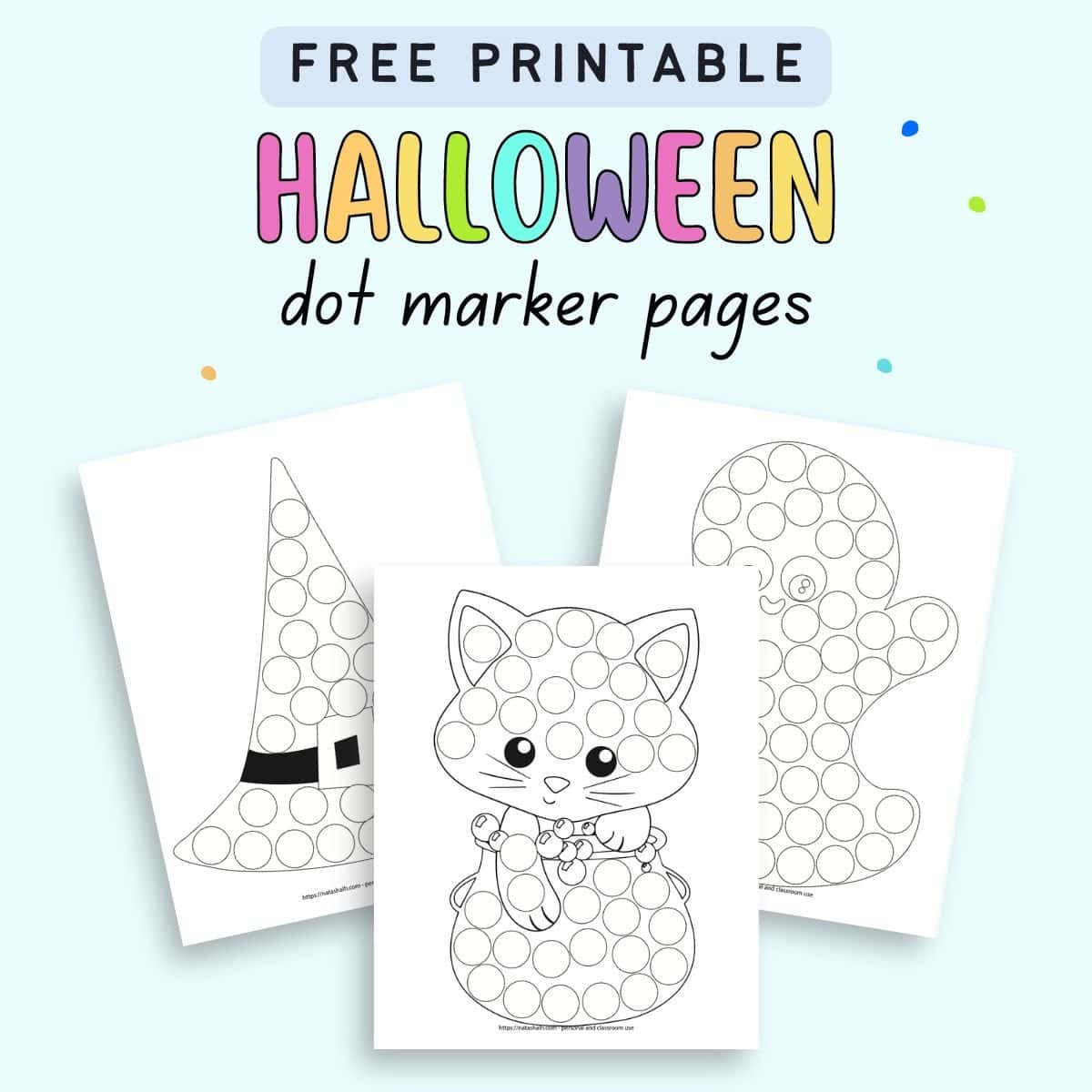 9 Free Halloween Dot Marker Printables: No-Prep Fun For Tots pertaining to Printable Halloween Cat Dot Marker Coloring Page