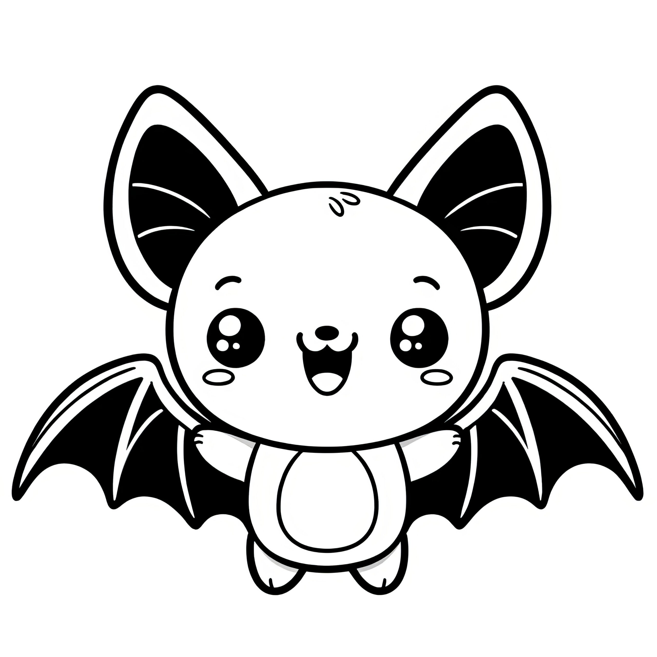 Bat: Simple Halloween Coloring Page For Children (Free) inside Halloween Bat Coloring Page Printable