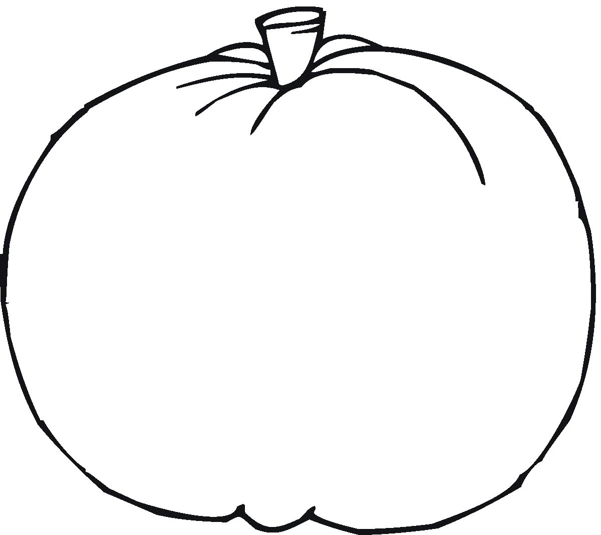 Blank Pumpkin Coloring Pages | Educative Printable within Printable Halloween Blank Pumpkin Coloring Page