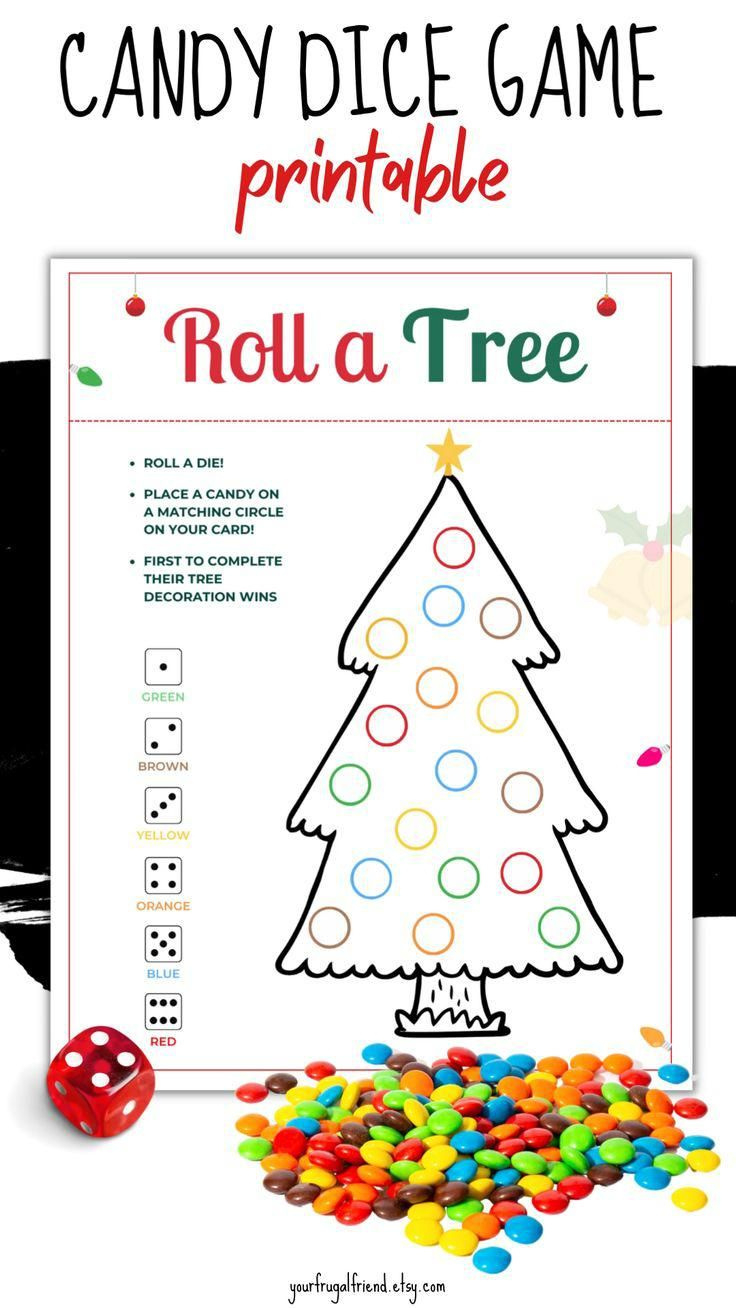 Christmas Candy Dice Game throughout Printable Christmas Candy Dice Game 10