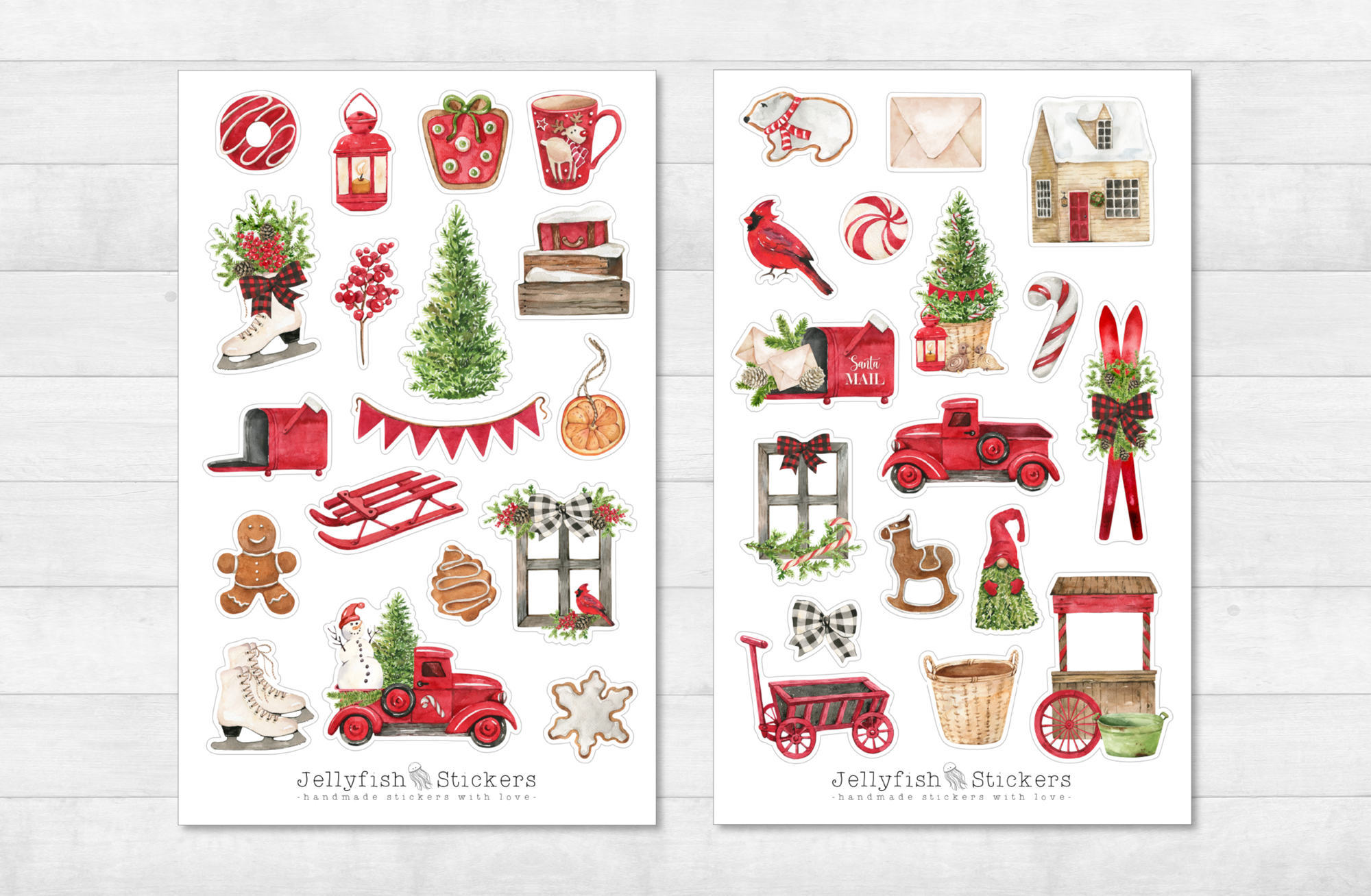 Christmas Sticker Set for Christmas Stickers Printable