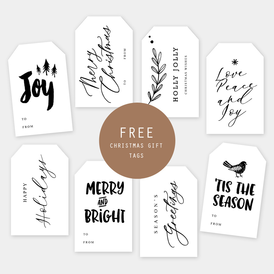 Free Printable Christmas Gift Tags – Squijoo for Printable Gift Tags For Christmas