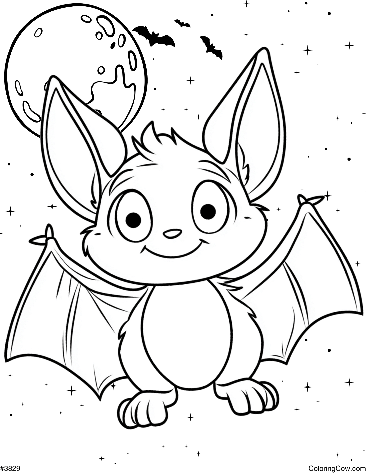 Halloween Bat Coloring Page for Halloween Bat Coloring Page Printable