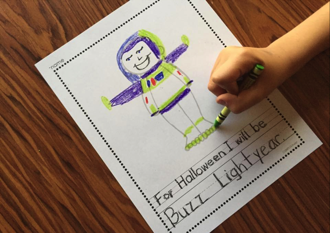 Halloween Costume Story - Simply Kinder pertaining to For Halloween I Want to Be Printable