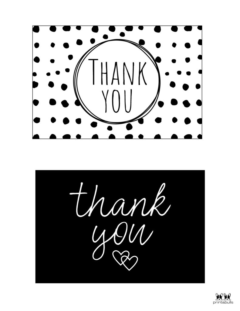 150+ Printable Thank You Cards - Free | Printabulls inside Thank You Cards For Business Printable Free