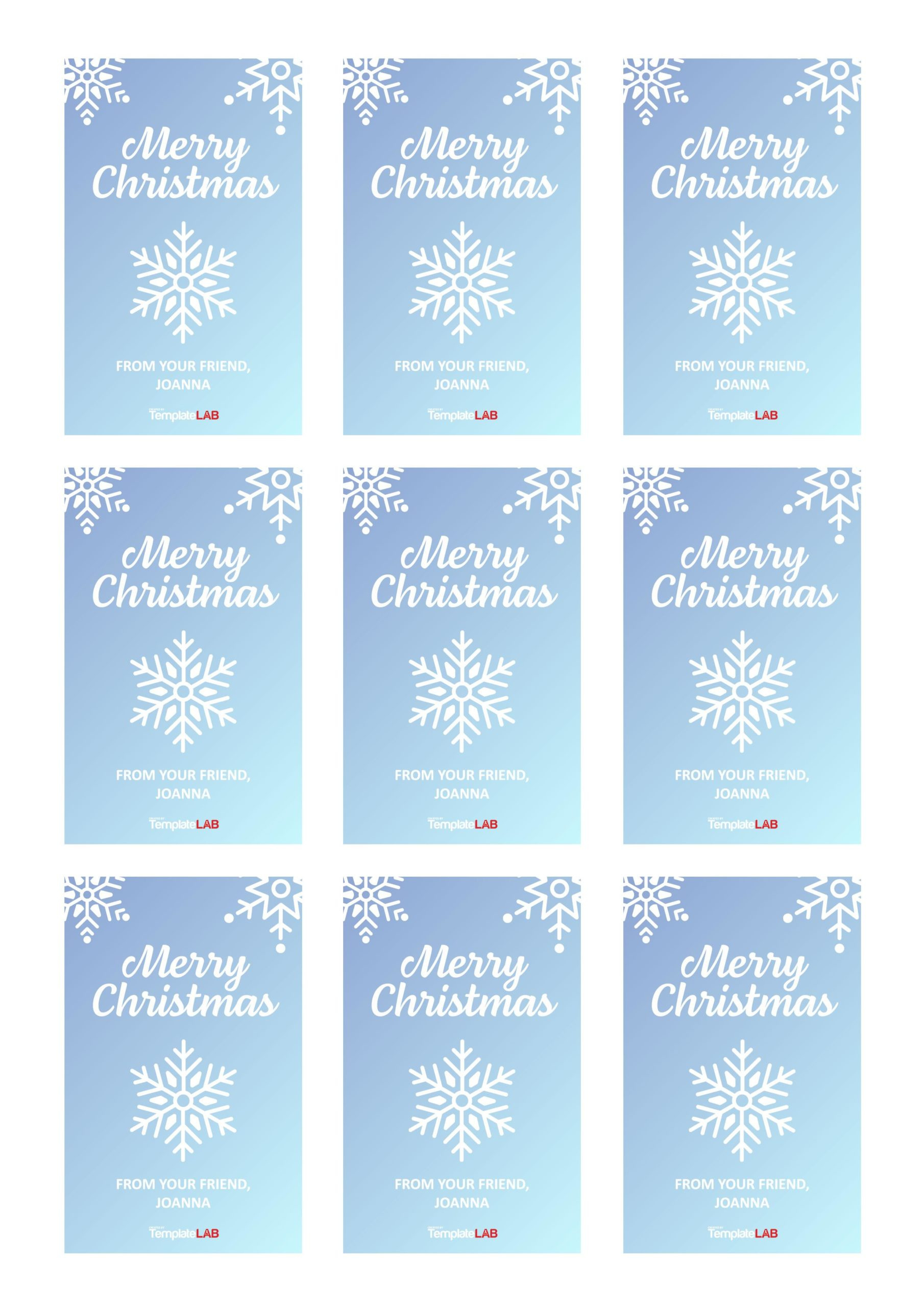 19 Free Editable Gift Tag Templates [Word, Pptx, Psd] intended for Free Printable Christmas Tags Editable Word