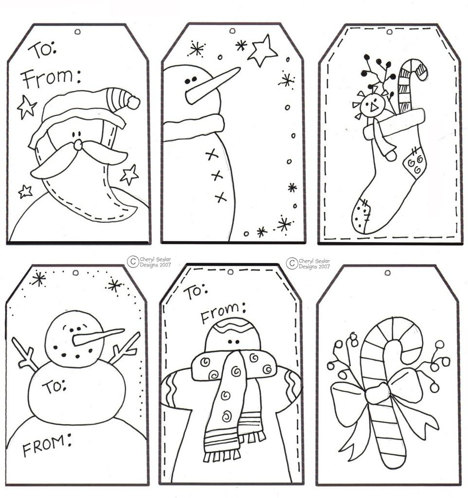 21 Coloring: Gifts Ideas | Christmas Coloring Pages, Christmas in Printable Coloring Christmas Tags