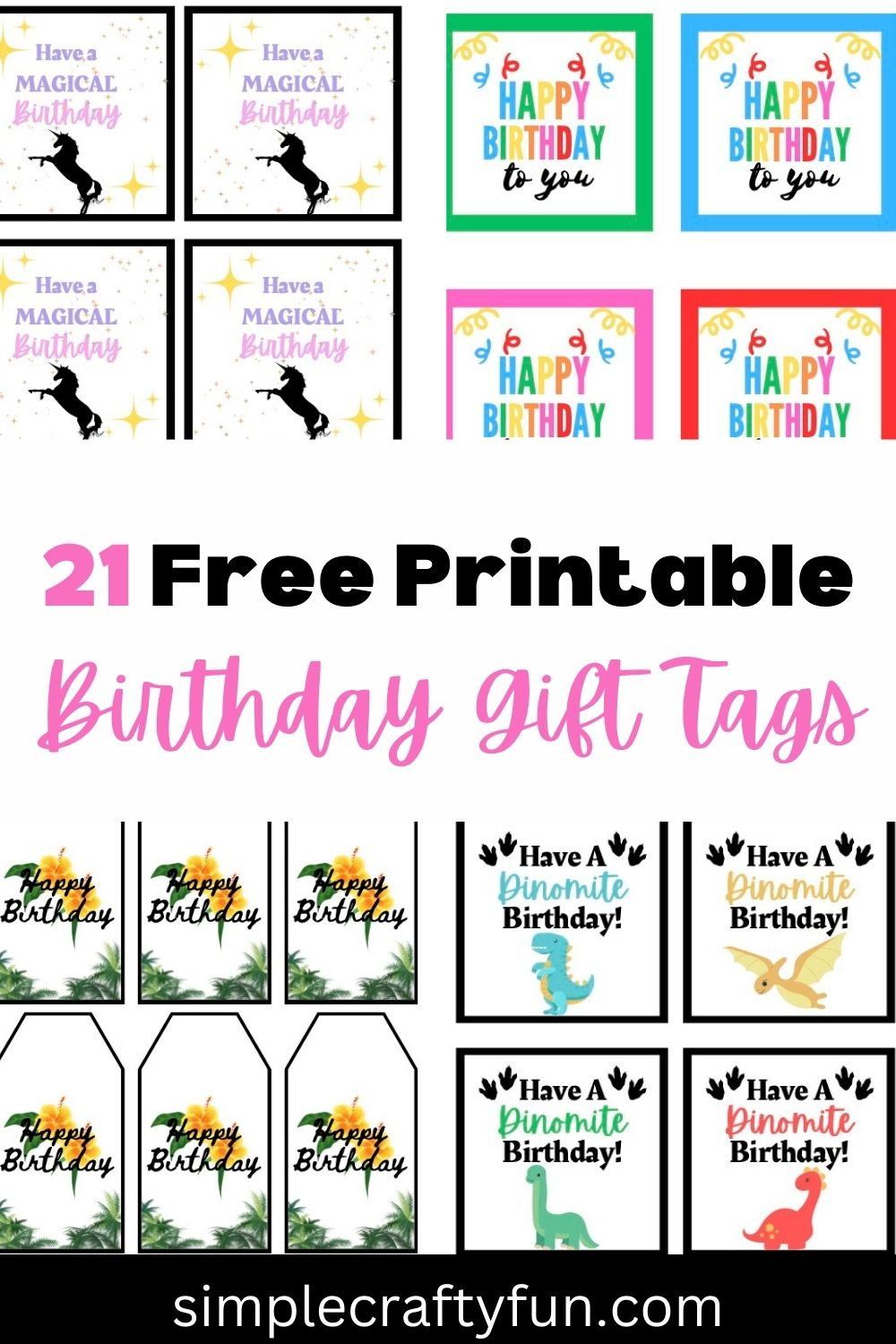 21 Free Printable Happy Birthday Gift Tags And Templates - within Gift Tag Template Editable Free