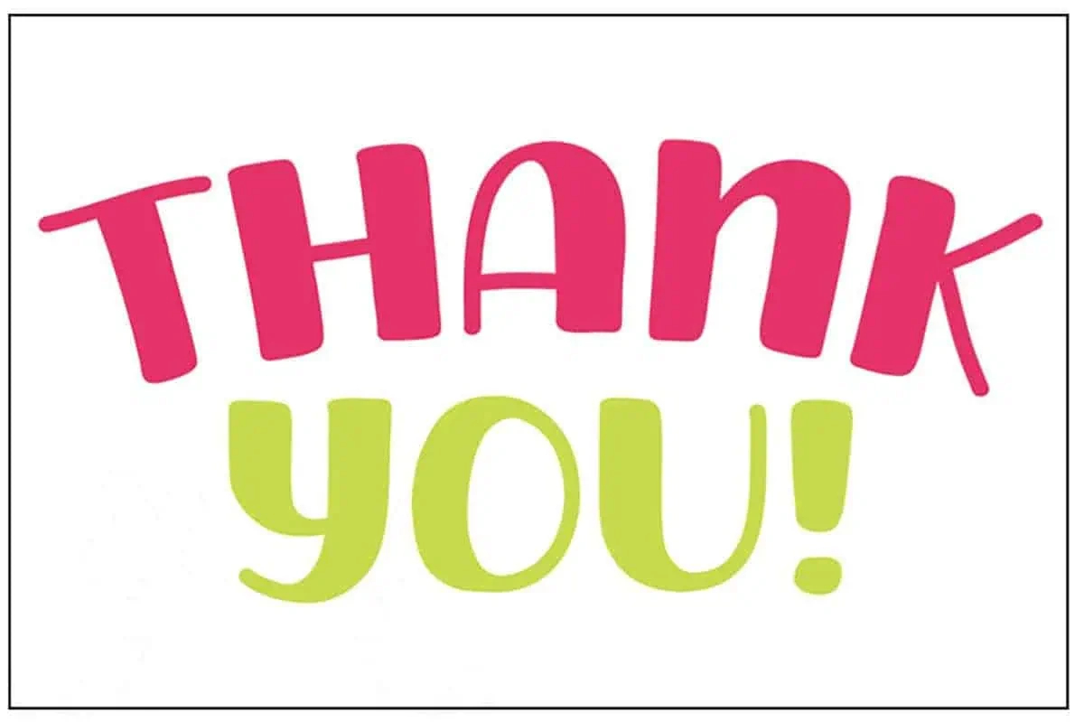 24 Free Printable Thank You Cards | Lamberts Lately with Thank You Cards Printable Free