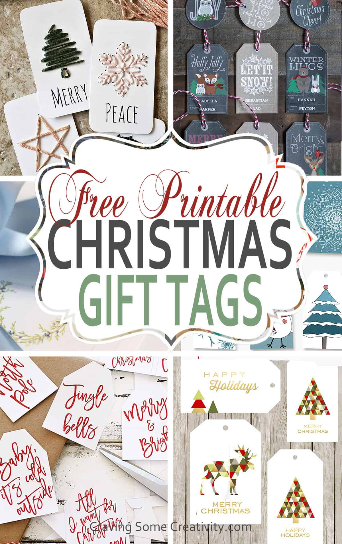 90+ Free Printable Rustic Christmas Tags For Gifts • Craving Some with regard to Free Christmas Printable Gift Tags