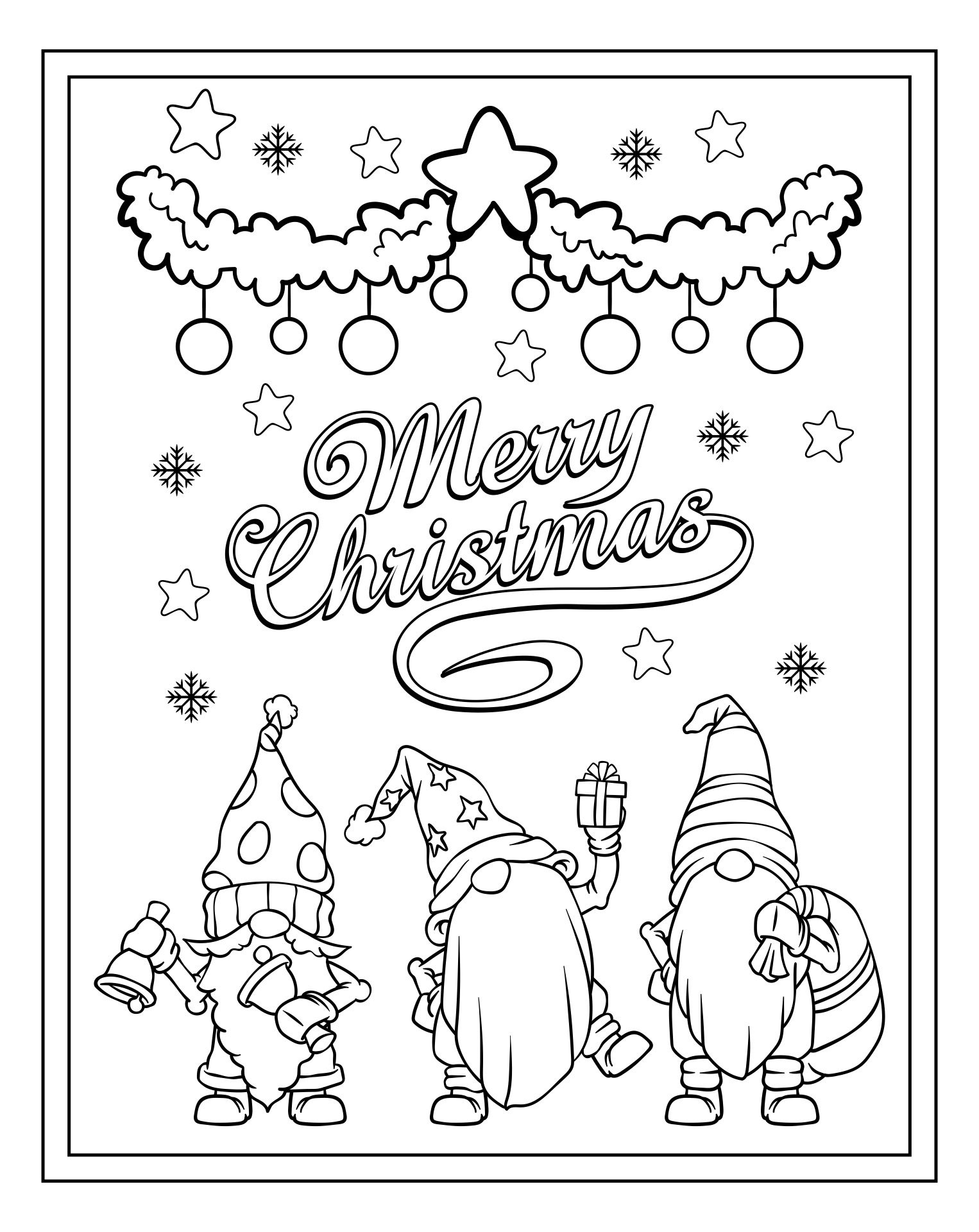 Black And White Holiday Christmas Cards - 15 Free Pdf Printables regarding Printable Christmas Card Template Black And White