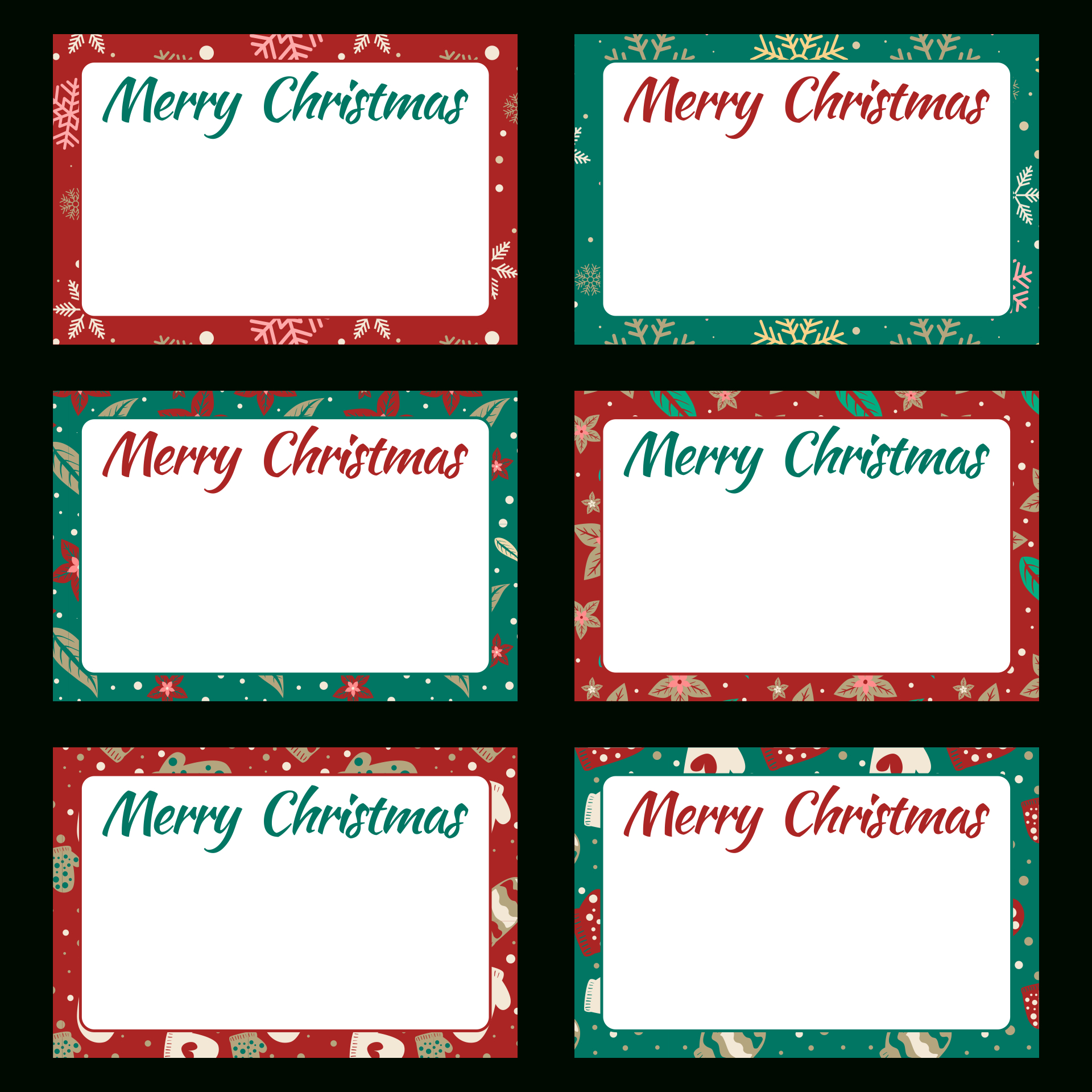 Blank Tags Labels Christmas - 10 Free Pdf Printables | Printablee regarding Blank Printable Christmas Tags