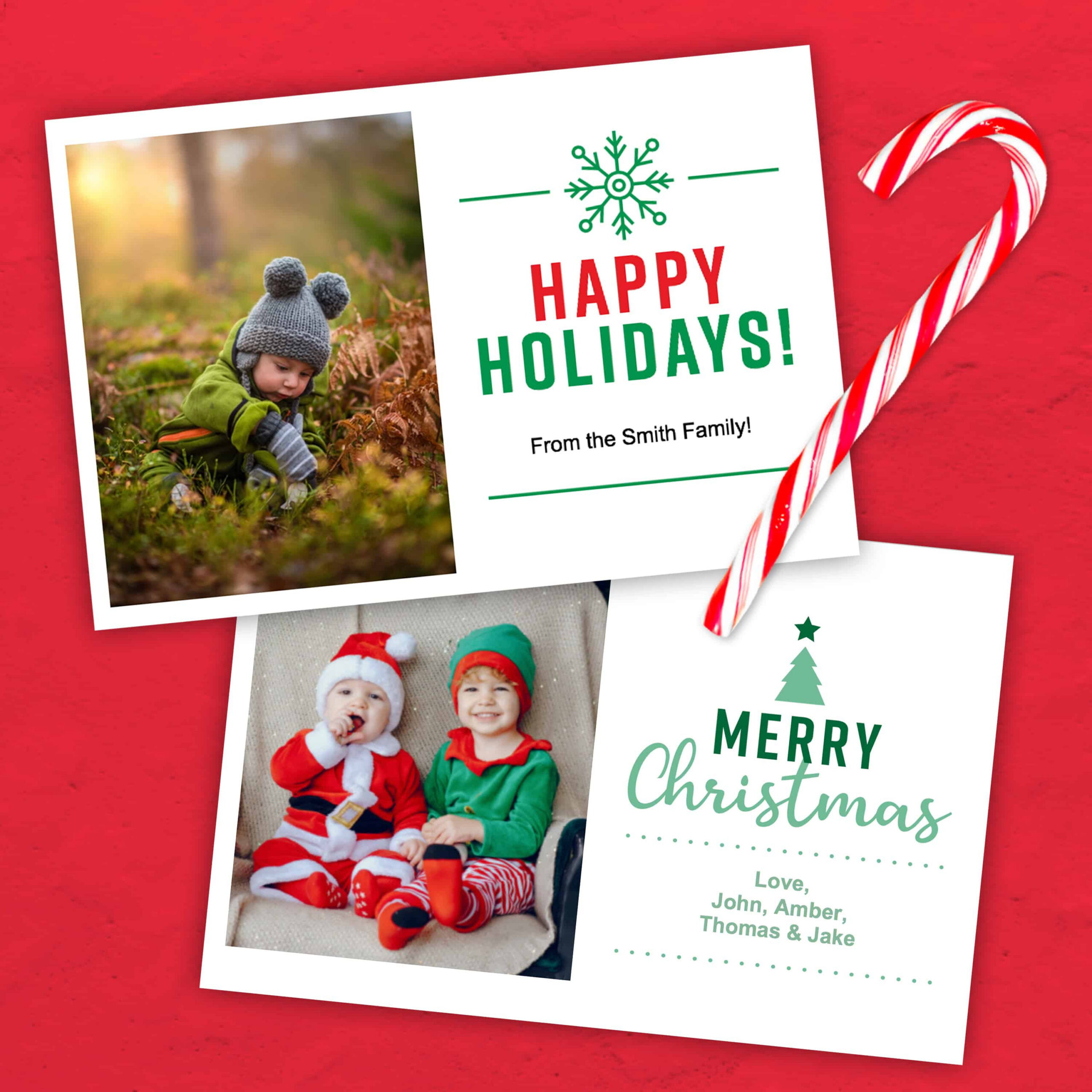 Christmas Card Template (4×6) - Free Printable Download with Christmas Card Stock 4x6 Printable