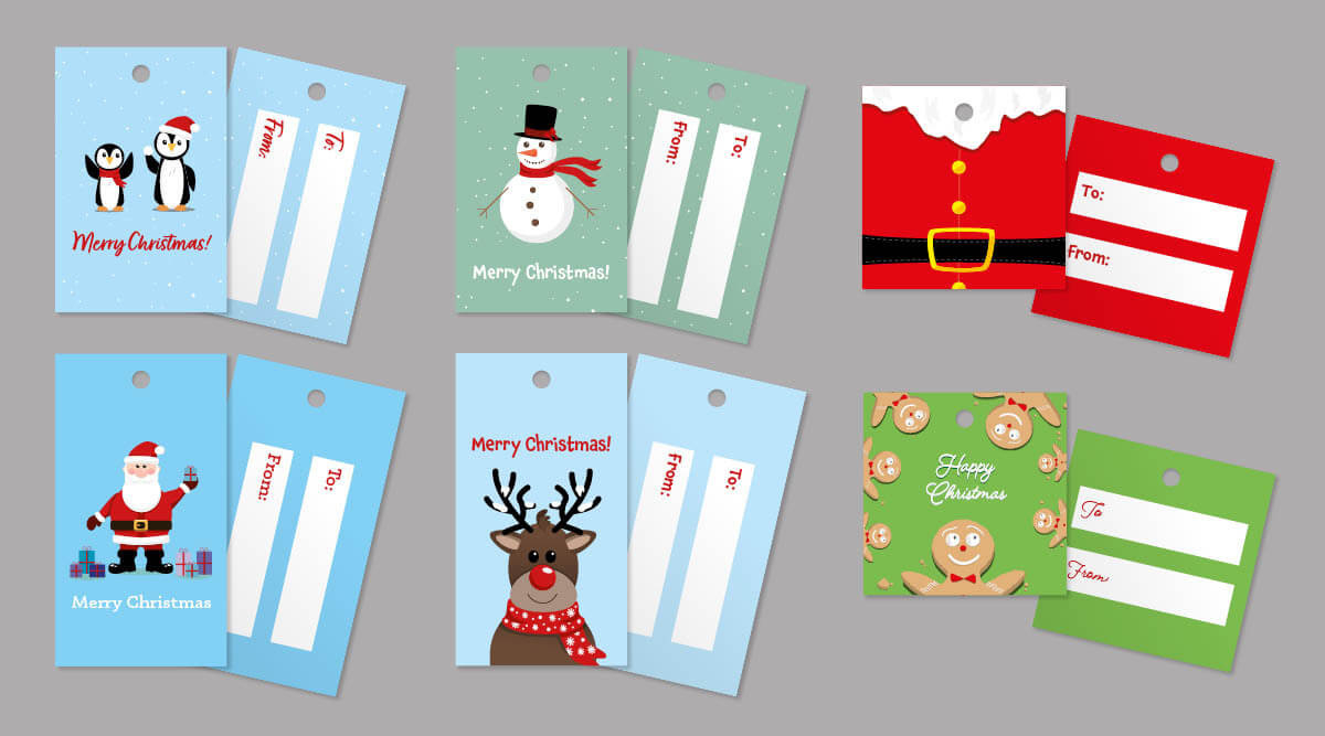 Christmas Gift Tags | Designs For Kids | Digital Printing Ie within Printable Christmas Gift Tags For Kids