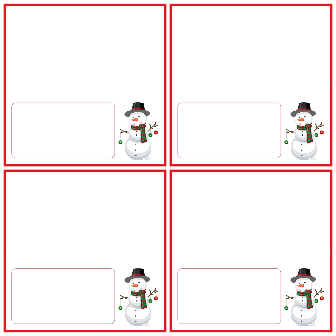 Christmas Name Cards - 11 Free Pdf Printables | Printablee within Christmas Table Name Tags Printable Free