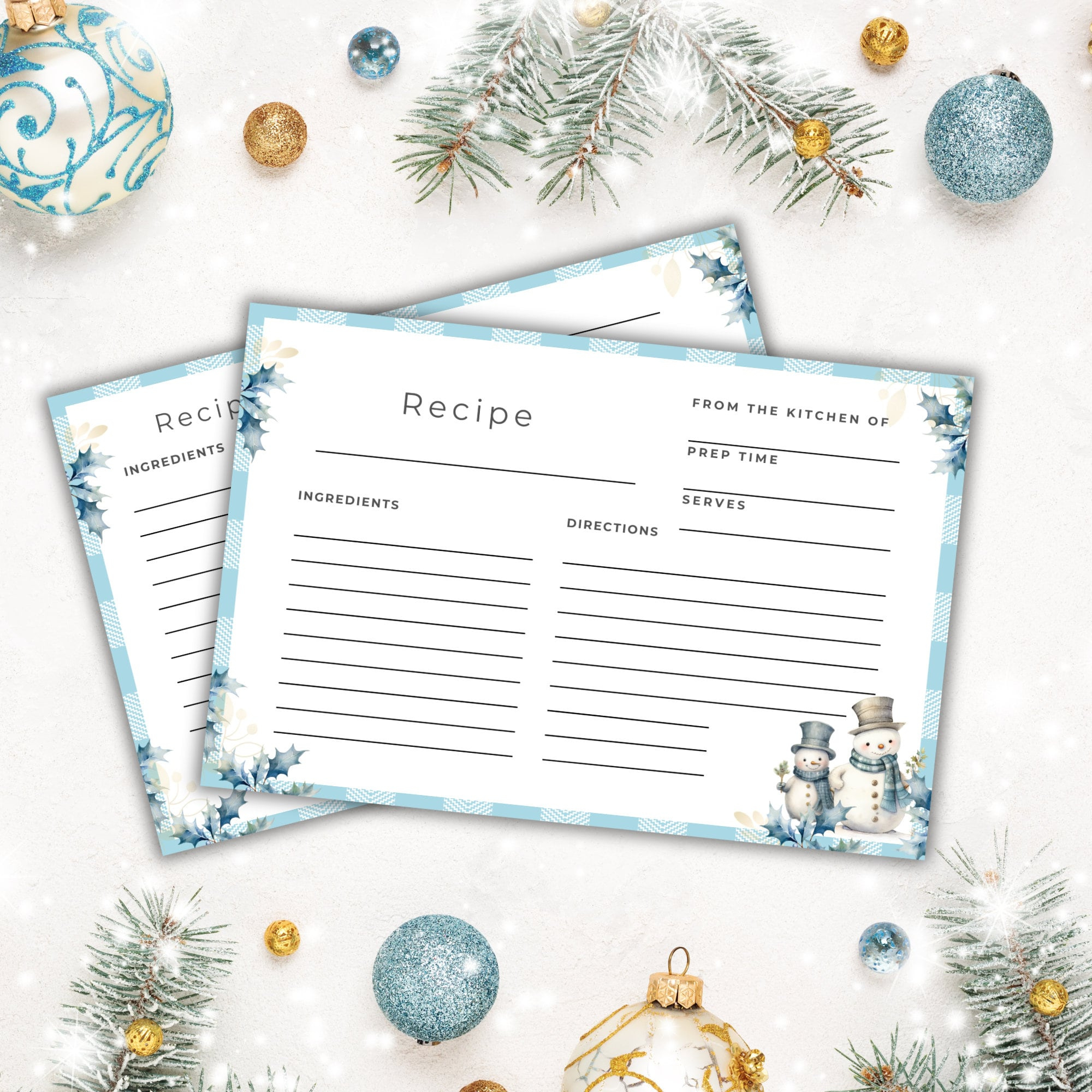 Christmas Recipe Cards Printable, Printable Holiday Recipe Cards within Printable Christmas Card Stock For Recipes