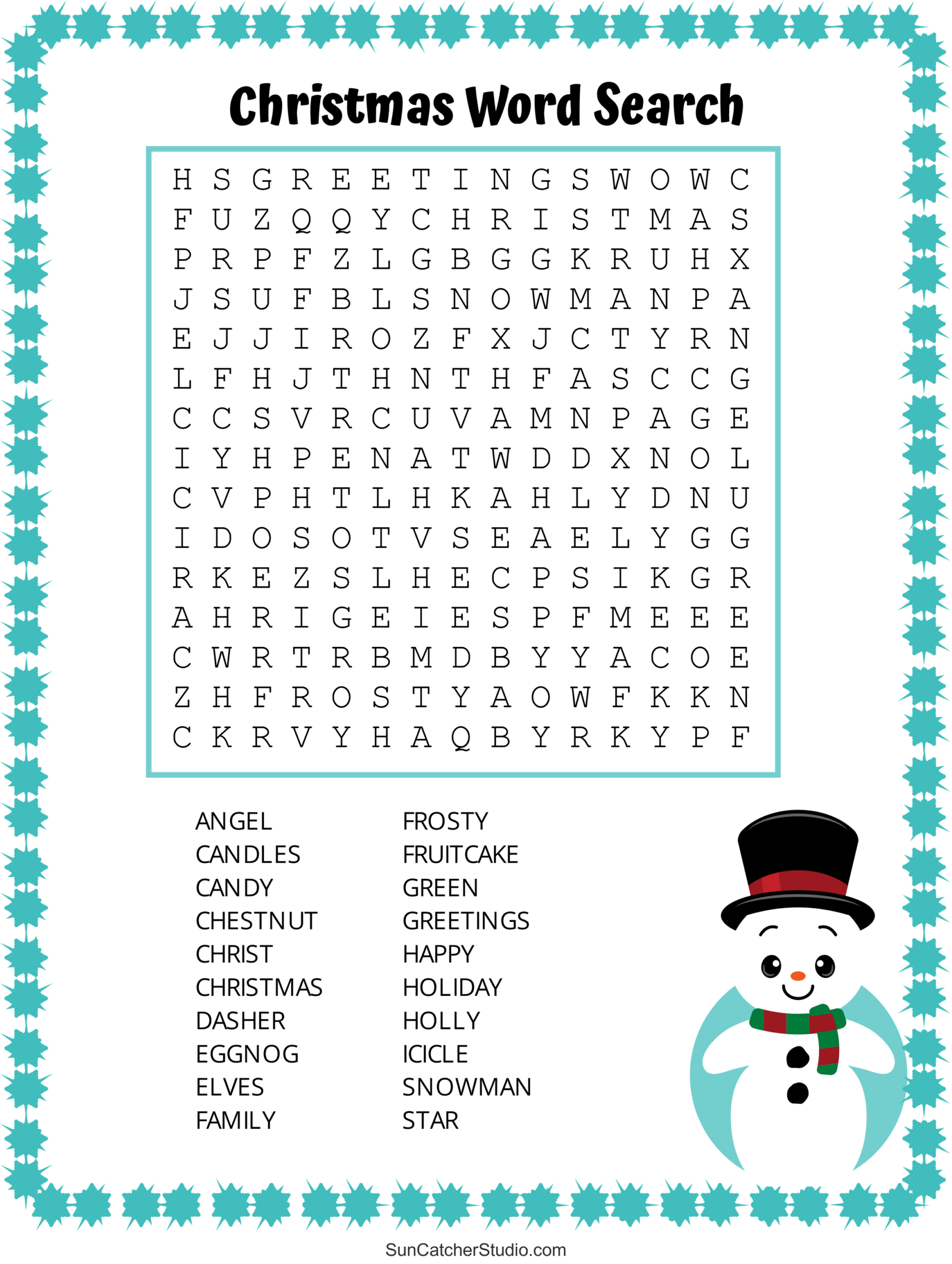 Christmas Word Search (Free Printable Pdf Puzzles) – Free with regard to Holiday Word Search Printable Adult