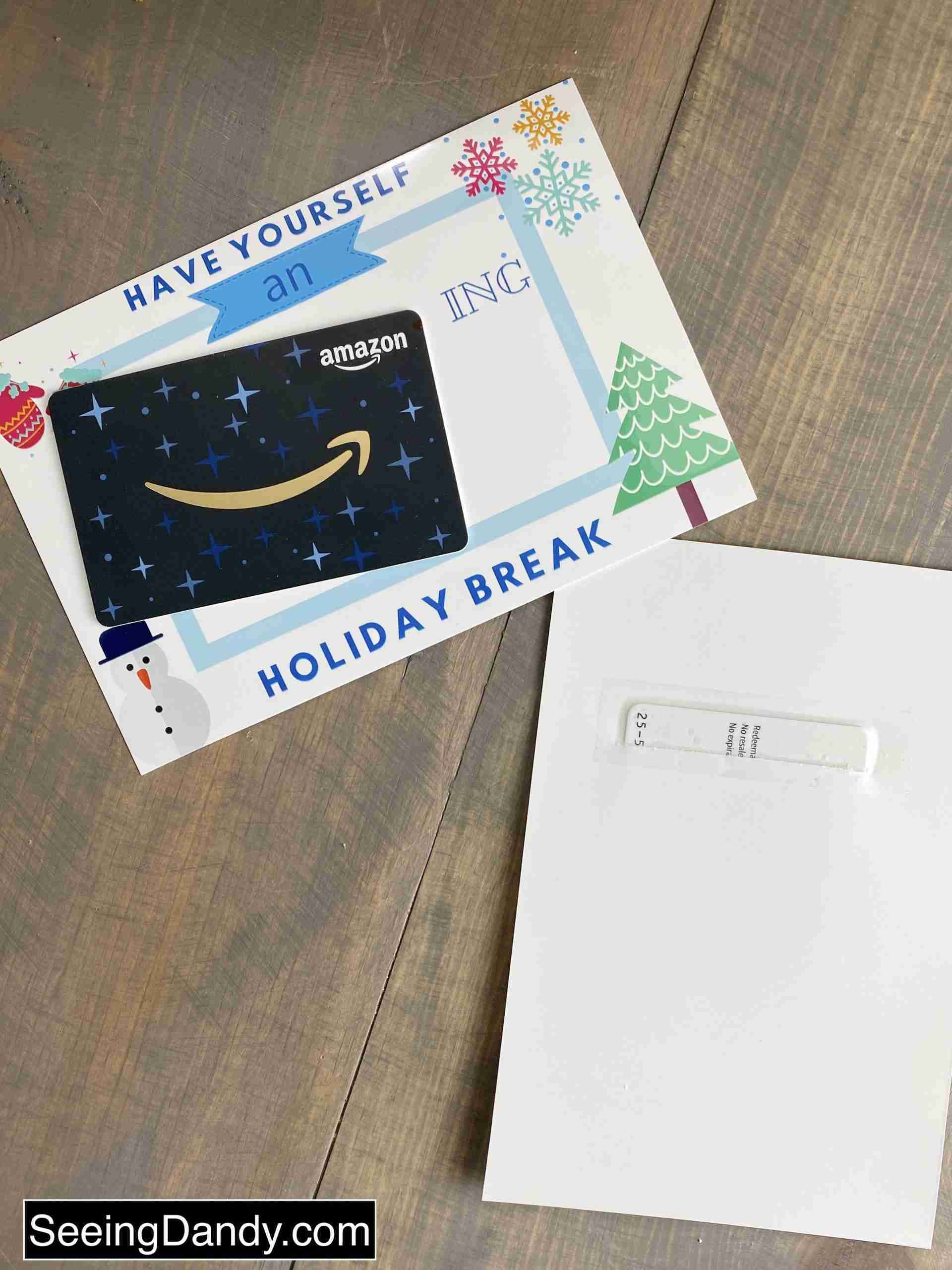 Diy Printable Amazon Gift Card To Create A Great Teacher Holiday with Amazon Gift Card Christmas 25 Printable